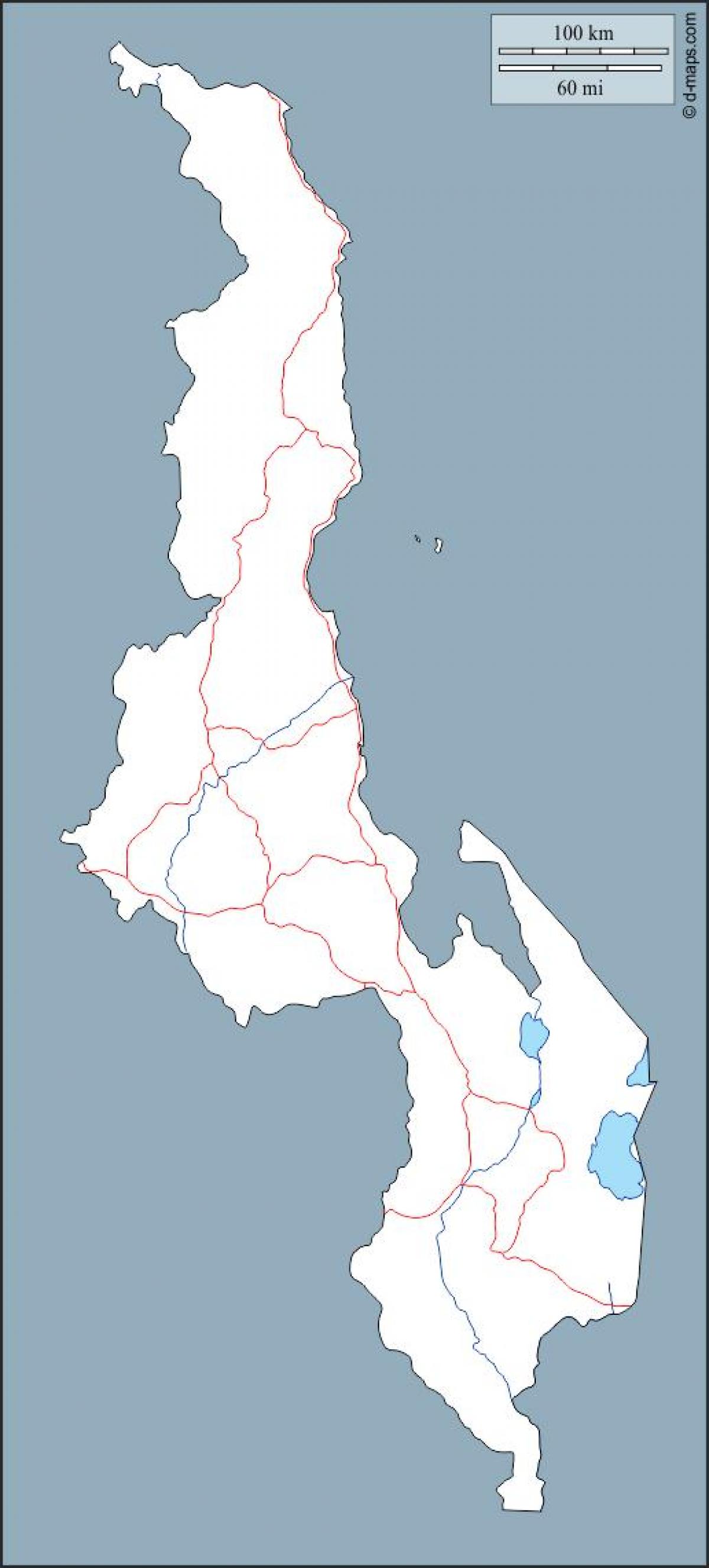 mapa Malawi mapie plan