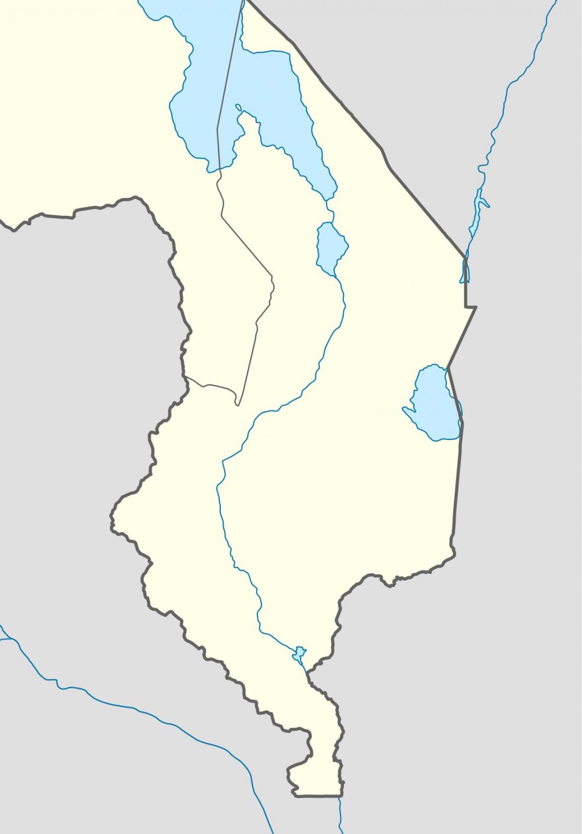 mapa rzeki Malawi 